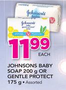Johnsons Baby Soap 200g Or Gentle Protect 175g-Each