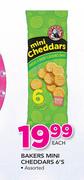 Bakers Mini Cheddars-6's Each