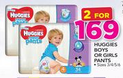 Huggies Boys Or Girls Pants-For 2