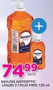 Savlon Antiseptic Liquid-2Ltr With Plus Savlon Antiseptic Liquid-125ml 