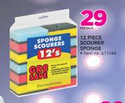12 Piece Scourer Sponge-Per Pack