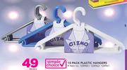Simple Choice 10 Pack Plastic Hangers-Per Pack