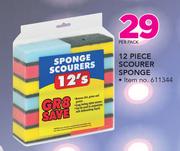 12 Piece Scourer Sponge-Per Pack