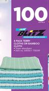 Blitz 8 Pack Terry Clothes Or Bamboo Cloth-Per Pack