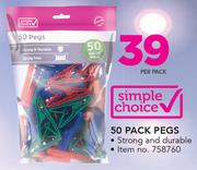 Simple Choice 50 Pack Pegs-Per Pack