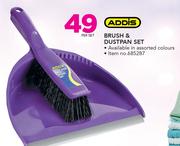 Addis Brush & Dustpan Set-Per Set