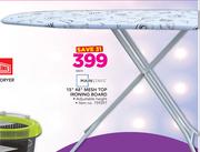 Mainstays 15" 48" Mesh Top Ironing Board