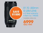 Canon EF 70-300mm IS USM Lens