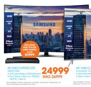 Samsung 65" UHD Curved LED 65MU7350 + Free UHD Player UBD-K8500