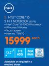 Dell Intel Core i5 2-In-1 Notebook-Each 