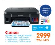 Canon G3400 3-In-1 Inkjet Printer