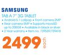 Samsung Tab A 7" 3G Tablet-Each