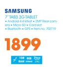 Samsung 7" Tab3 3G Tablet