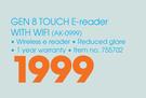 Kindle Gen 8 Touch E-Reader With Wi-Fi (AK-0999)