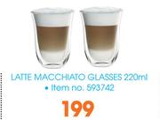 Latte Macchiato Glasses-220ml