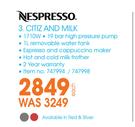 Nespresso Citiz And Milk-Each