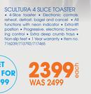 DeLonghi Scultura 4 Slice Toaster
