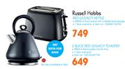 Russell Hobbs Red Legacy Kettle + Russell Hobbs 2 Slice Red Legacy Toaster