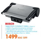 Bosch Table Top Contact Grill TFB441V