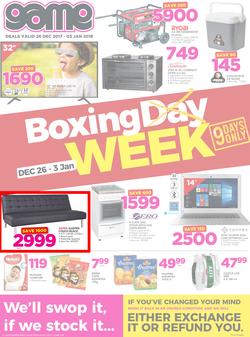 Game Zambia : Boxing Day (26 Dec 2017 - 3 Jan 2018), page 1