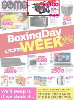 Game Zambia : Boxing Day (26 Dec 2017 - 3 Jan 2018), page 1