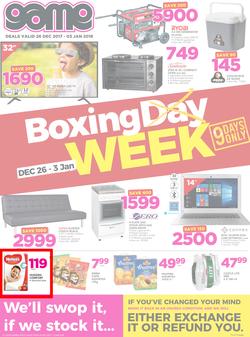 Game Zambia : Boxing Day (26 Dec 2017 - 3 Jan 2018), page 1