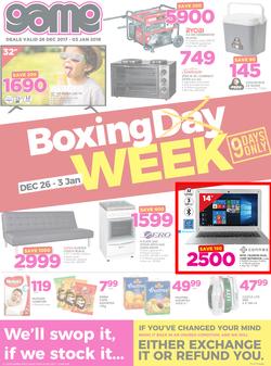 Game Zambia : Boxing Day (26 Dec 2017 - 3 Jan 2018), page 1