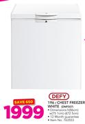 Defy 196Ltr Chest Freezer White DMF507