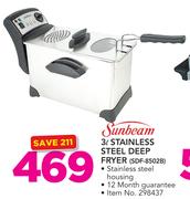 Sunbean 3Ltr Stainless Steel Deep Fryer SDF-8502B