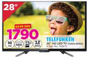 Telefunken 28" HD LED TV TLEDD-28HDA