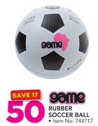 Game Rubber Soccer Ball