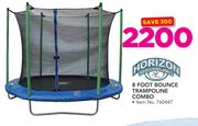 Horizon 8 Foot Bounce Trampoline Combo