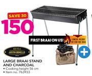 Ketla Large Braai Stand & Charcoal