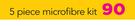 Shield 5 Piece Microfibre Kit