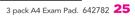 Game 3 Pack A4 Exam Pad