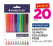 Staedtler 10 Pack Coloured Pens