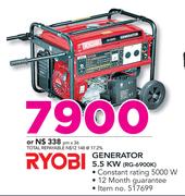Ryobi Generator 5.5KW RG-6900K
