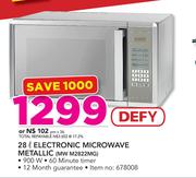 Defy 28Ltr Electronic Microwave Metallic MW M2822MG