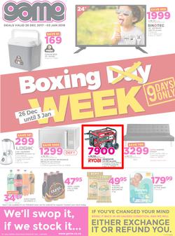 Game Namibia : Boxing Day (26 Dec 2017 - 3 Jan 2018), page 1