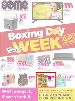 Game Namibia : Boxing Day (26 Dec 2017 - 3 Jan 2018), page 1