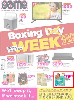 Game Namibia : Boxing Day (26 Dec 2017 - 3 Jan 2018), page 1