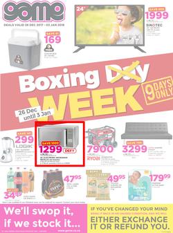 Game Namibia : Boxing Day (26 Dec 2017 - 3 Jan 2018), page 1