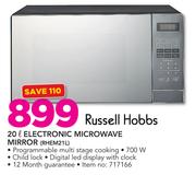 Russell Hobbs 20Ltr Electronic Microwave Mirror RHEM21L