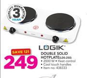 Logik Double Solid Hotplate LDS-250