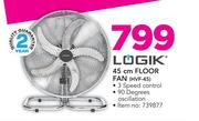 Logik 45cm Floor Fan HVF-45