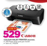 Canon 3-In-One Colour Inkjet Printer MG2540S