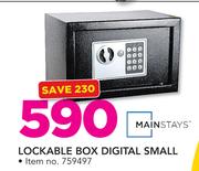 Mainstays Lockable Box Digital Small