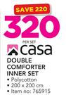 Casa Double Comforter Inner Set-Per Set