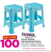 Formosa Tulip Stool Or Rattan Stool-For 2