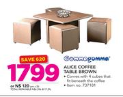 Gomma Gomma Alice Coffee Table Brown